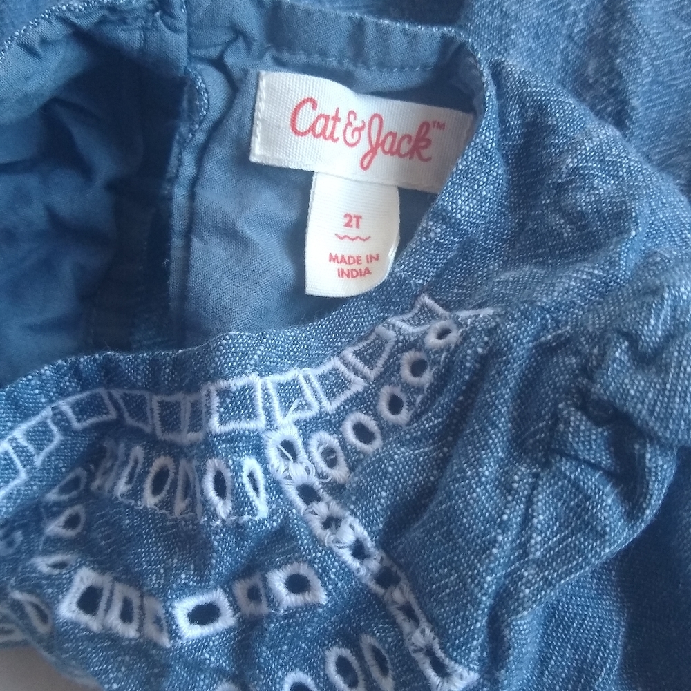 Cat and Jack 2T Chambray Dress - Picture 5 of 5